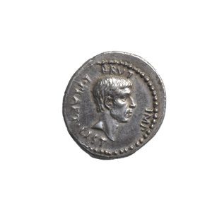 Denarius Depicting the Head of Brutus by Roman